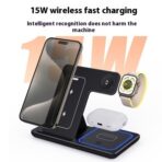 3-in-1 Foldable Wireless Charging Station with LED Light - Image 4