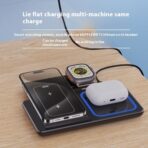 3-in-1 Foldable Wireless Charging Station with LED Light - Image 2
