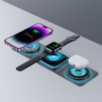 Transparent 3-in-1 Magnetic Fast Charger for iPhone, Watch & AirPods - Image 9