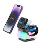 4-in-1 Rotatable Magnetic Wireless Charger with Night Light - Image 4