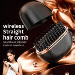 Mini Wireless Hair Straightening Comb for Travel
