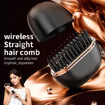 Mini Wireless Hair Straightening Comb for Travel