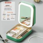 LED Makeup Mirror Storage Box with Touch Light - Image 7