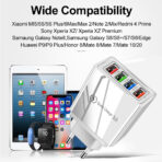 4-Port USB Quick Charge 3.0 Phone Charger Adapter - Image 3