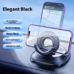Foldable Magnetic Car Phone Holder for Dashboard & Desk - Image 3