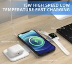 3-in-1 Magnetic Foldable Wireless Charger for Phone, Watch & Earbuds - Image 6