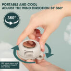 Clip-On Waist/Neck Mini Fan for Outdoor Travel - Image 3