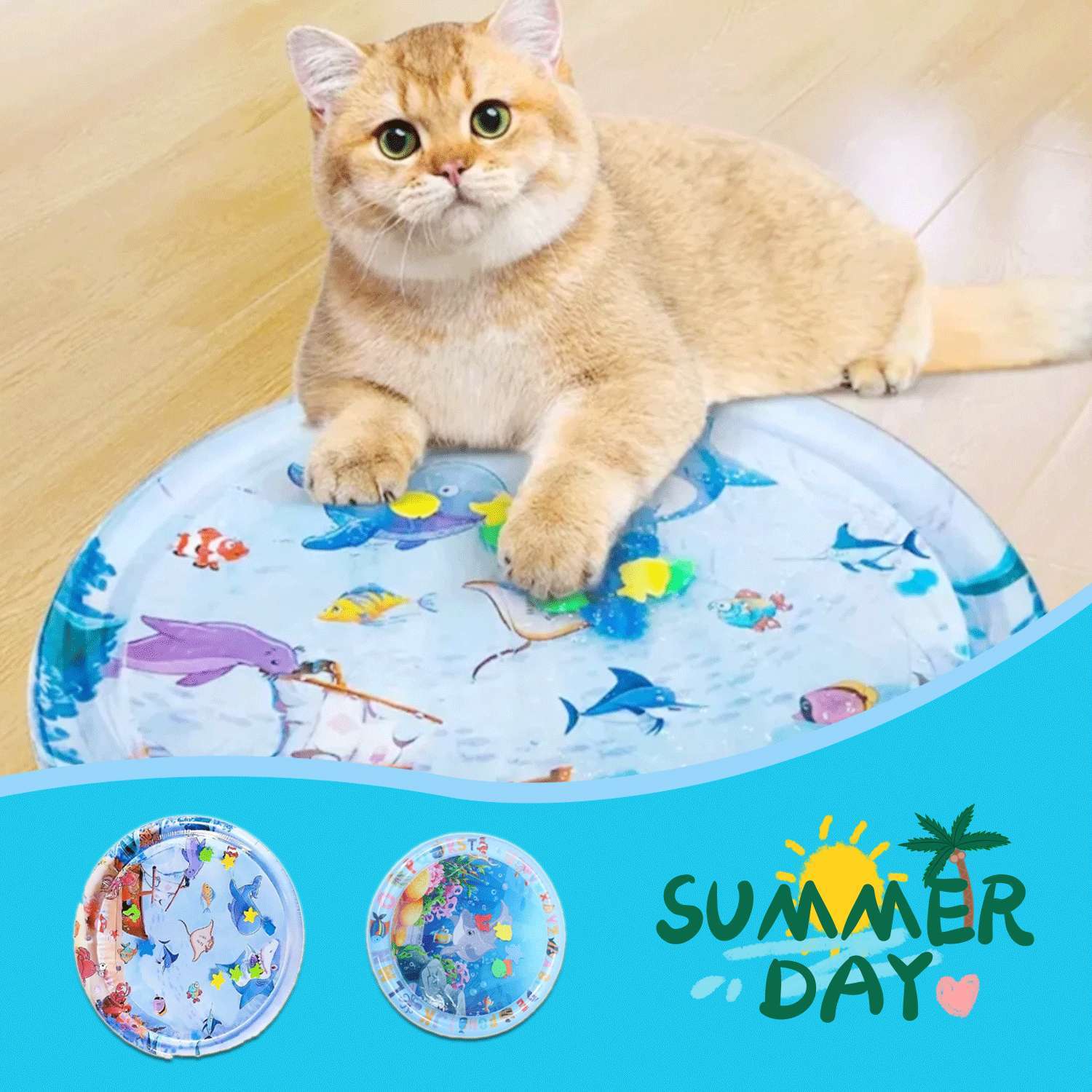 ea67e59f-f281-499c-8e57-97b12e50e261.jpg Summer Cooling Pet Water Bed Cushion Ice Pad - Image 1