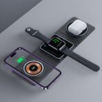 Transparent 3-in-1 Magnetic Fast Charger for iPhone, Watch & AirPods